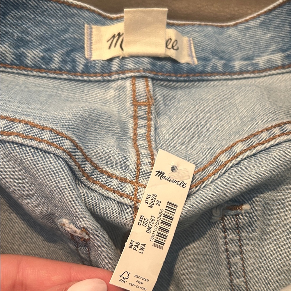 Madewell Light Blue Denim Shorts - Picture 2 of 2